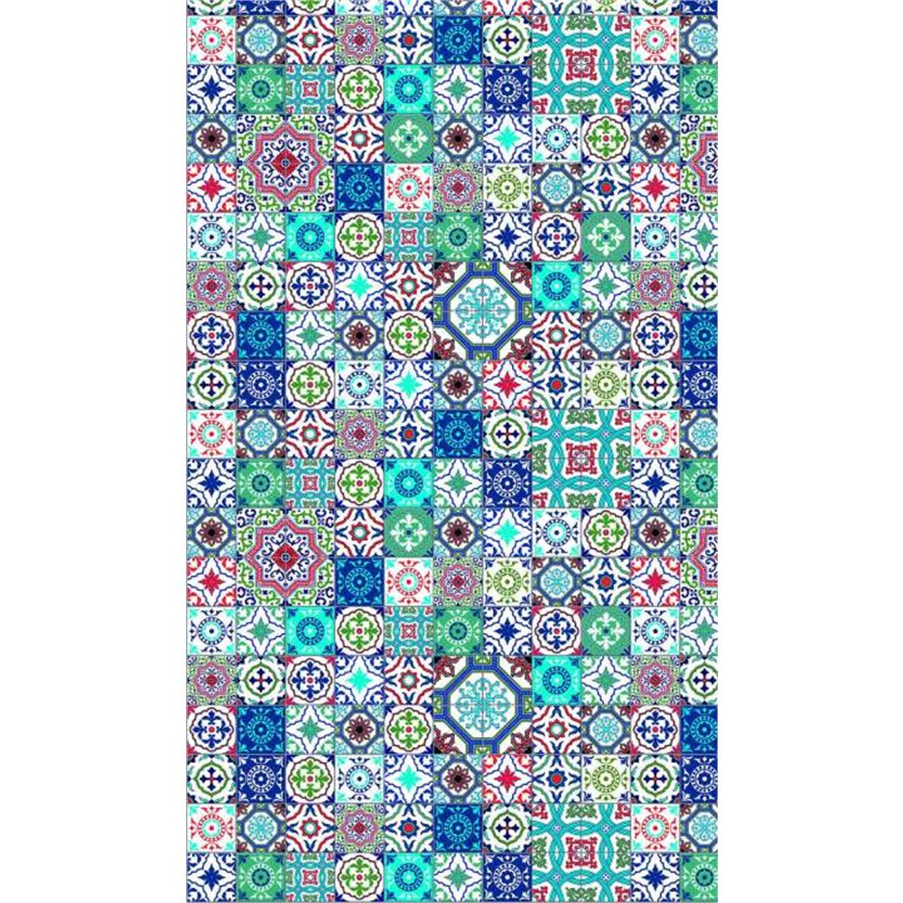 Panneau mural douche VIPANEL - Carrelage Aarreaux azur - Finition brillant