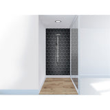 Panneau mural douche VIPANEL - Motif Moderne noir - Finition velvet