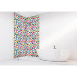 Panneau mural douche VIPANEL - Motif Cercles coloriés - Finition velvet