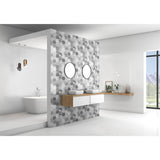 Panneau mural douche VIPANEL - Motif Cubes monochromes - Finition velvet