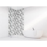 Panneau mural douche VIPANEL - Motif Cubes monochromes - Finition velvet