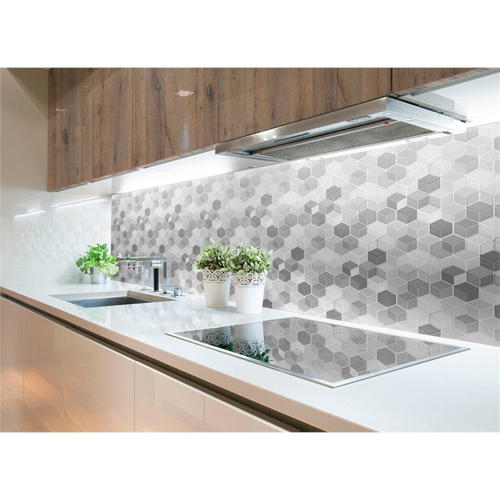 Panneau mural douche VIPANEL - Motif Cubes monochromes - Finition velvet
