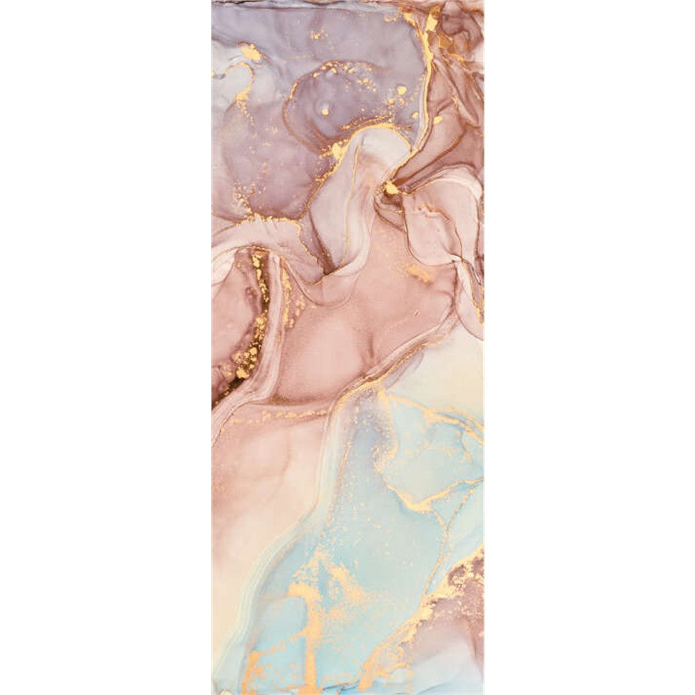 Panneau mural douche VIPANEL - Pierre Marbrure rosée - Finition brillant