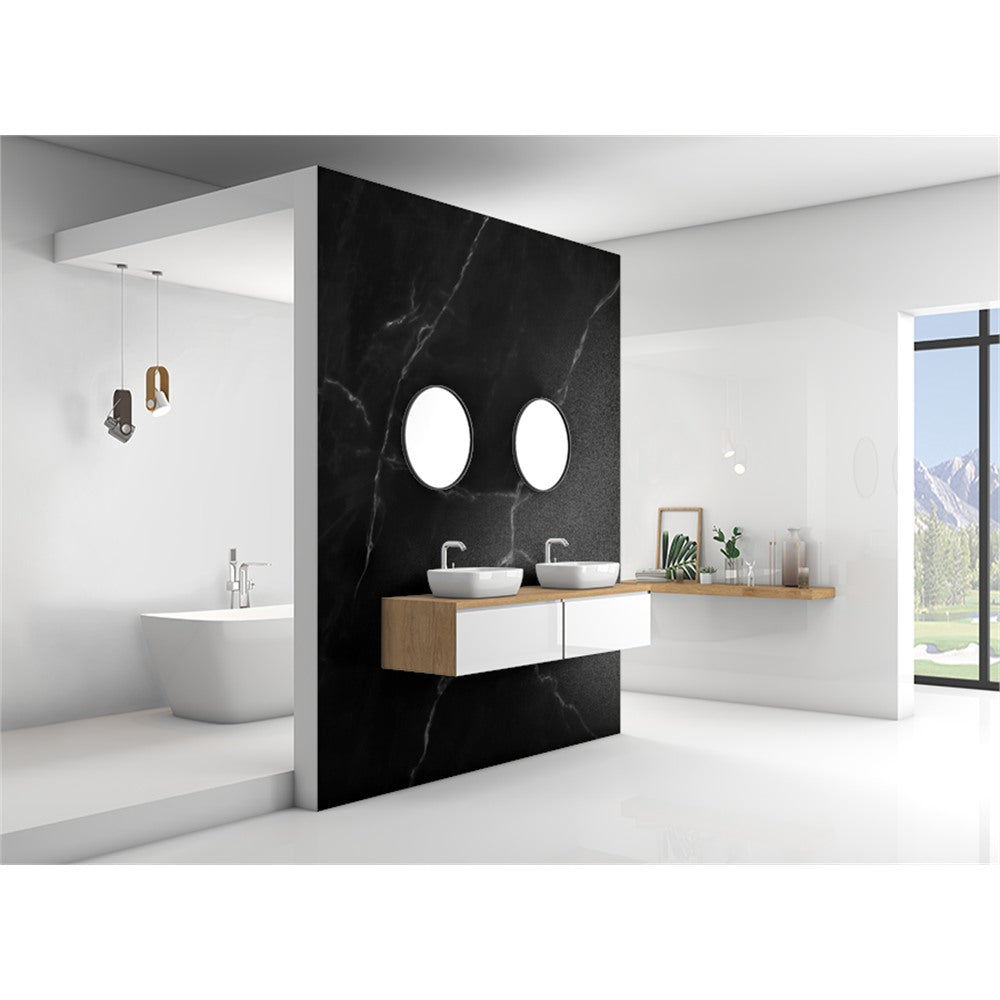 Panneau mural douche VIPANEL - Pierre Smoke - Finition brillant