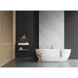 Panneau mural douche VIPANEL - Pierre Marbre naturel Diagonal - Finition mat