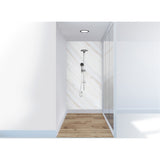 Panneau mural douche VIPANEL - Pierre Marbre naturel Diagonal - Finition mat