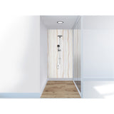 Panneau mural douche VIPANEL - Pierre Marbre naturel droit - Finition mat