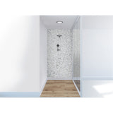 Panneau mural douche VIPANEL - Pierre Terrazzo classique gris - Finition mat