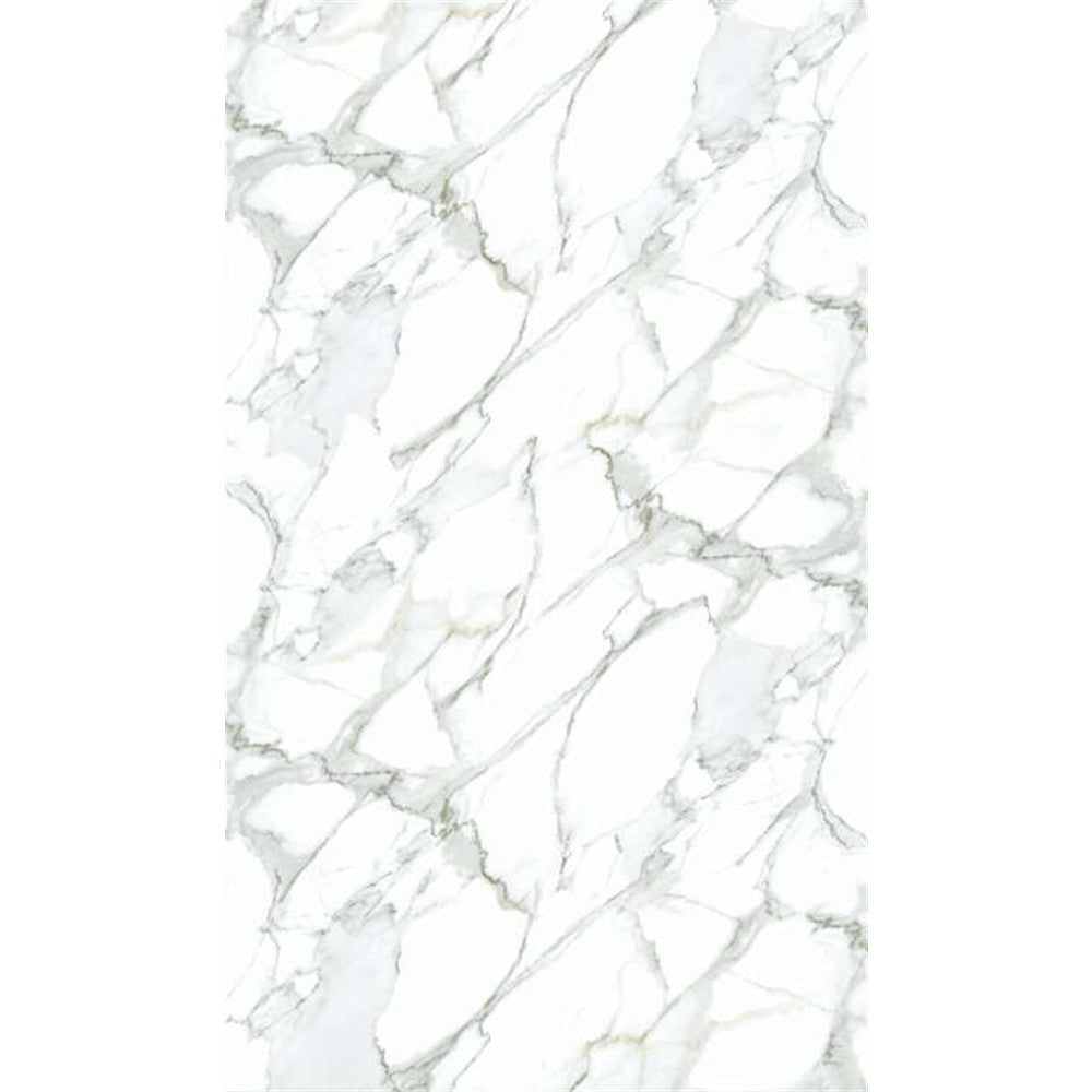 Panneau mural douche VIPANEL - Pierre marbré blanc Calacatta - Finition brillant