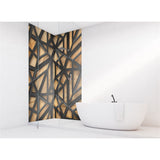 Panneau mural douche VIPANEL - Bois treillis - Finition - Finition mat