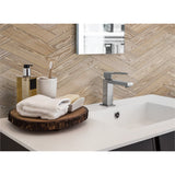 Panneau mural douche VIPANEL - Bois chevron Chêne - Finition - Finition mat