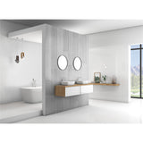 Panneau mural douche VIPANEL - Bois peint blanc - Finition - Finition mat