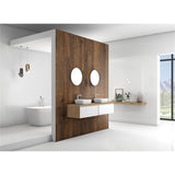 Panneau mural douche VIPANEL - Bois Chêne foncé - Finition - Finition mat