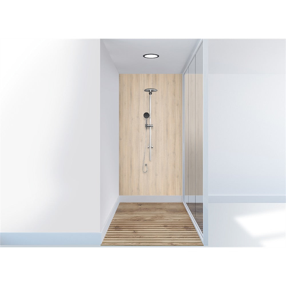 Panneau mural douche VIPANEL - Bois Chêne naturel - Finition - Finition mat