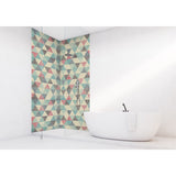 Panneau mural douche VIPANEL - Motif géométrique vintage - Finition velvet