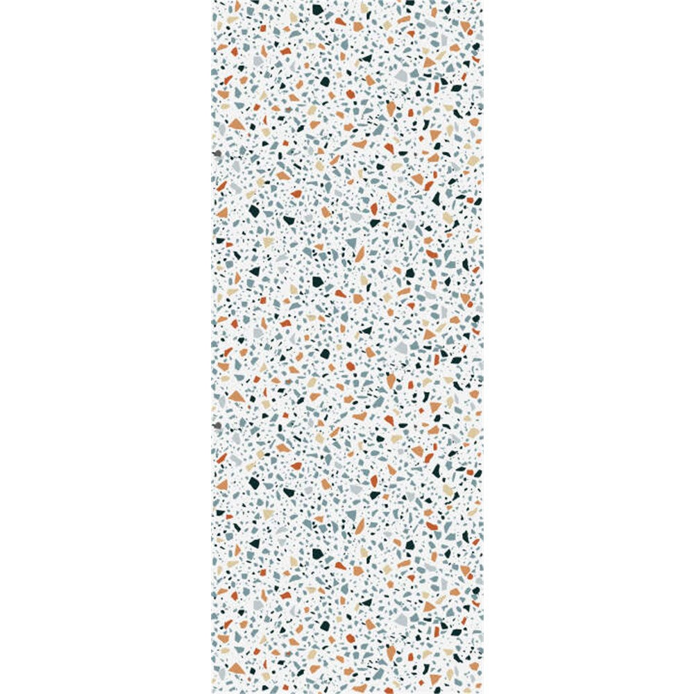 Panneau mural douche VIPANEL - Pierre terrazzo bleu - Finition - Finition mat