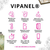 Panneau mural douche VIPANEL - Couleur Unie NCS S0520-Y40R - Finition velvet
