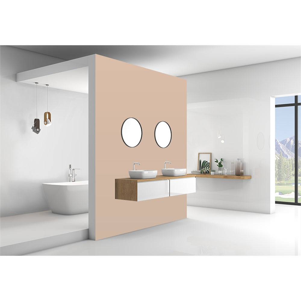 Panneau mural douche VIPANEL - Couleur Unie Pantone 728 - Finition velvet