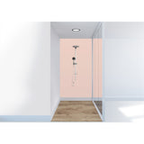 Panneau mural douche VIPANEL - Couleur unie Pantone 489 - Finition velvet