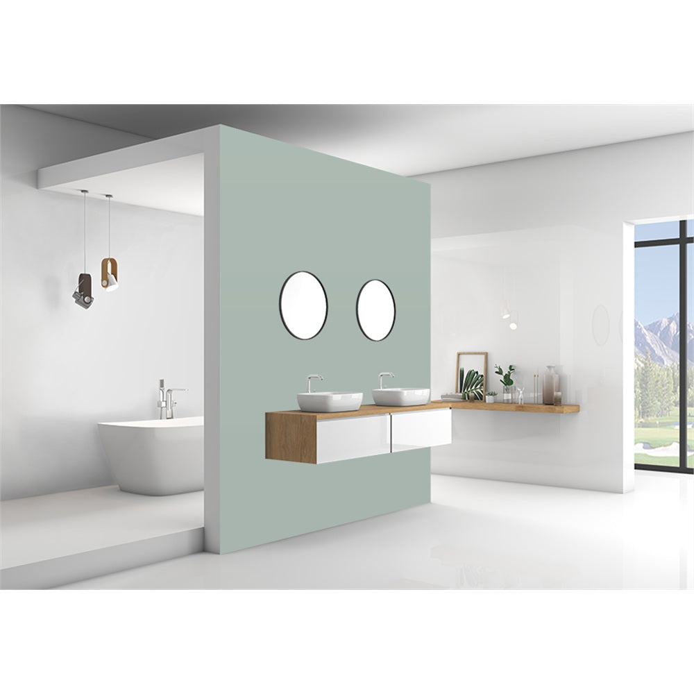 Panneau mural douche VIPANEL - Couleur unie Pantone 5565 - Finition velvet
