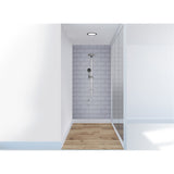 Panneau mural douche VIPANEL - Carrelage Berlin gris - Finition - Finition brillant