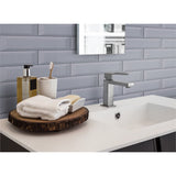 Panneau mural douche VIPANEL - Carrelage Berlin gris - Finition - Finition brillant