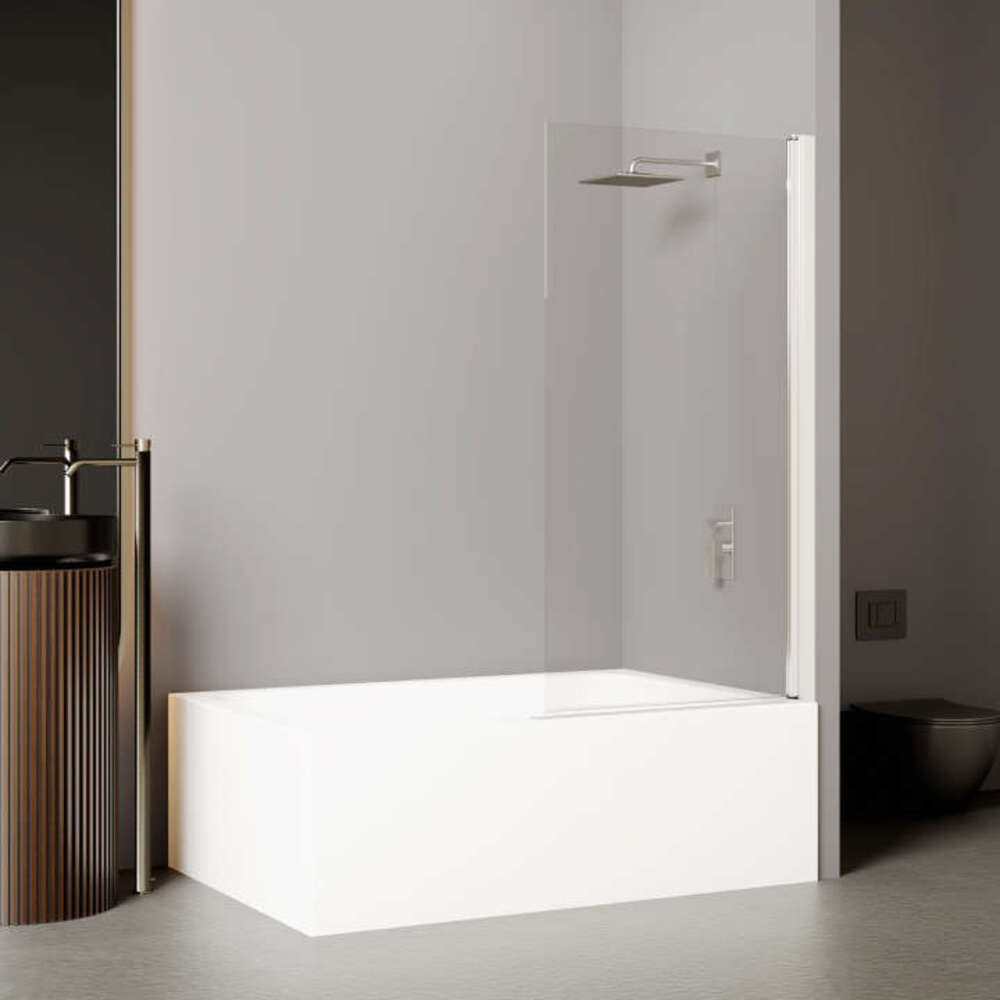 Paroi de baignoire EQUI 2MS - H1500 mm x L800 mm - Verre clair traité déperlant ETC