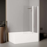 Paroi de baignoire avec fixe EQUI 2MS - H1500 mm x L1100 mm - Verre clair traité déperlant ETC