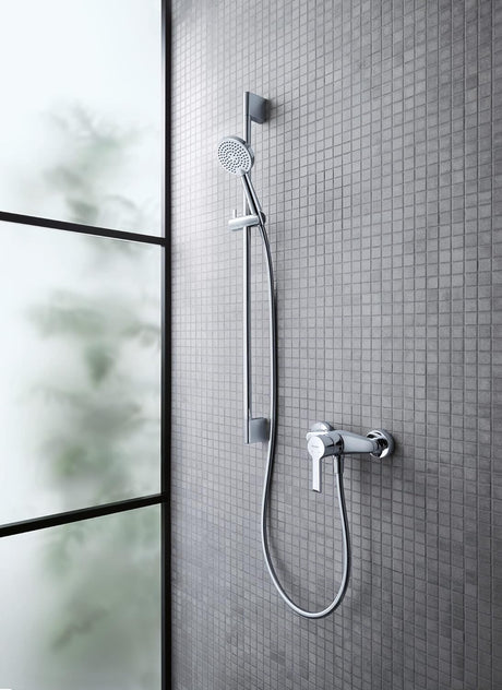 Douchette Grohe, équipement de douche mural, couleur chromée argentée