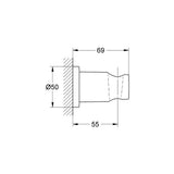 GROHE Pack bain/douche avec mitigeur thermostatique + douchette + support + flexible