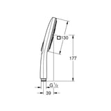 GROHE Pack douche avec mitigeur + douchette + barre de douche + flexible