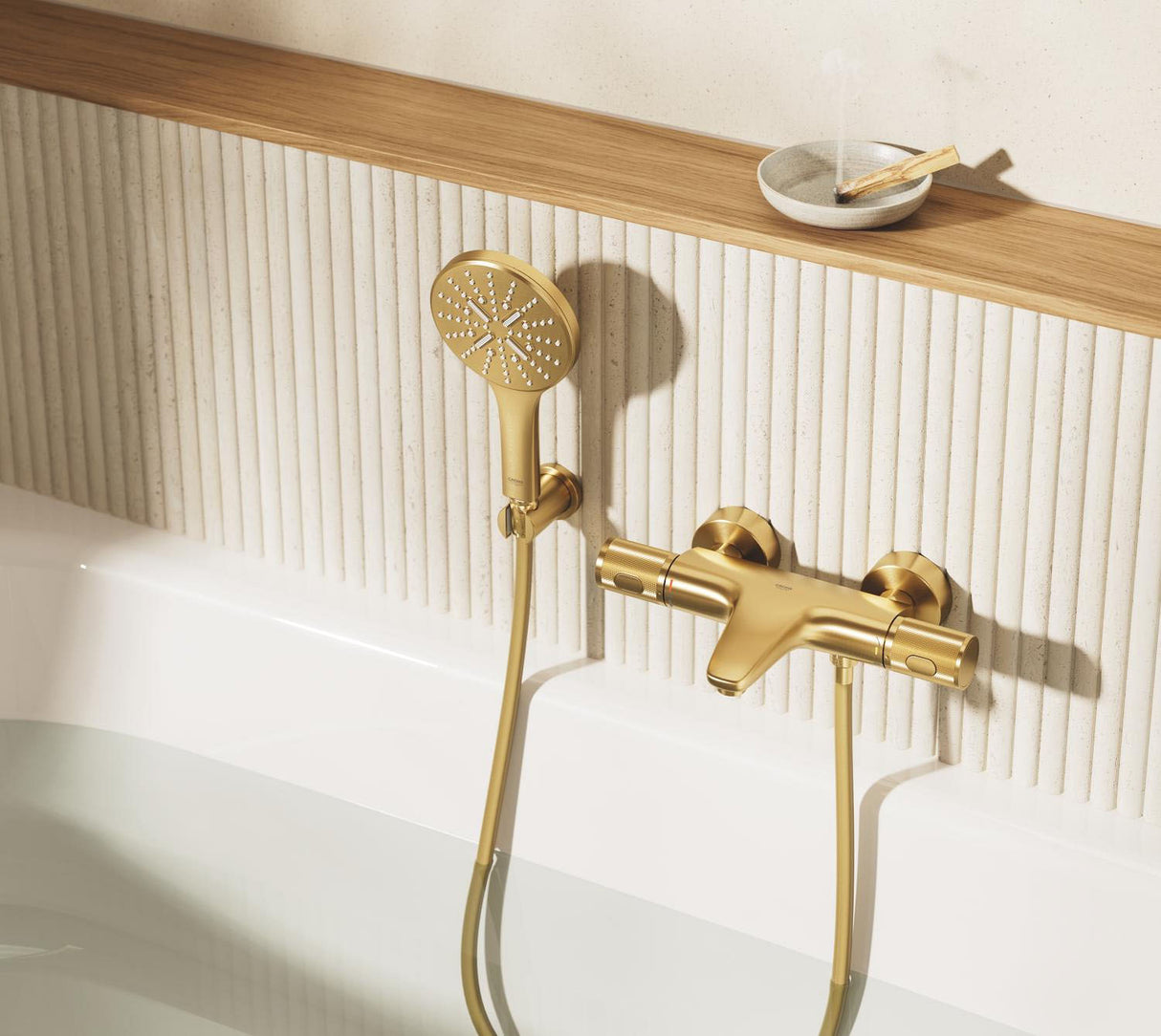 GROHE Pack douche avec mitigeur + douchette + barre de douche + flexible