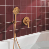 GROHE Pack douche encastré avec mitigeur monocommande + douchette +barre de douche + douche de tête + flexible + coude
