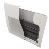 Radiateur électrique Atlantic, mural, couleur blanc, coupe montrant l'intérieur du produit.