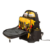 Sac à dos Stanley, outillage, noir et jaune, rangement outils professionnels.