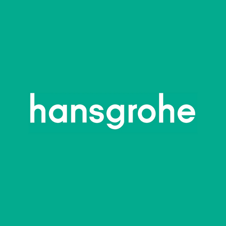 Logo de la marque Hansgrohe, type logo, couleur verte