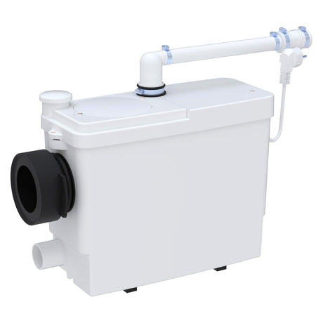 Broyeur WC Sanipack Pro Up Silencieux SFA avec 3 entrées, système silencieux pour toilettes et plomberie.