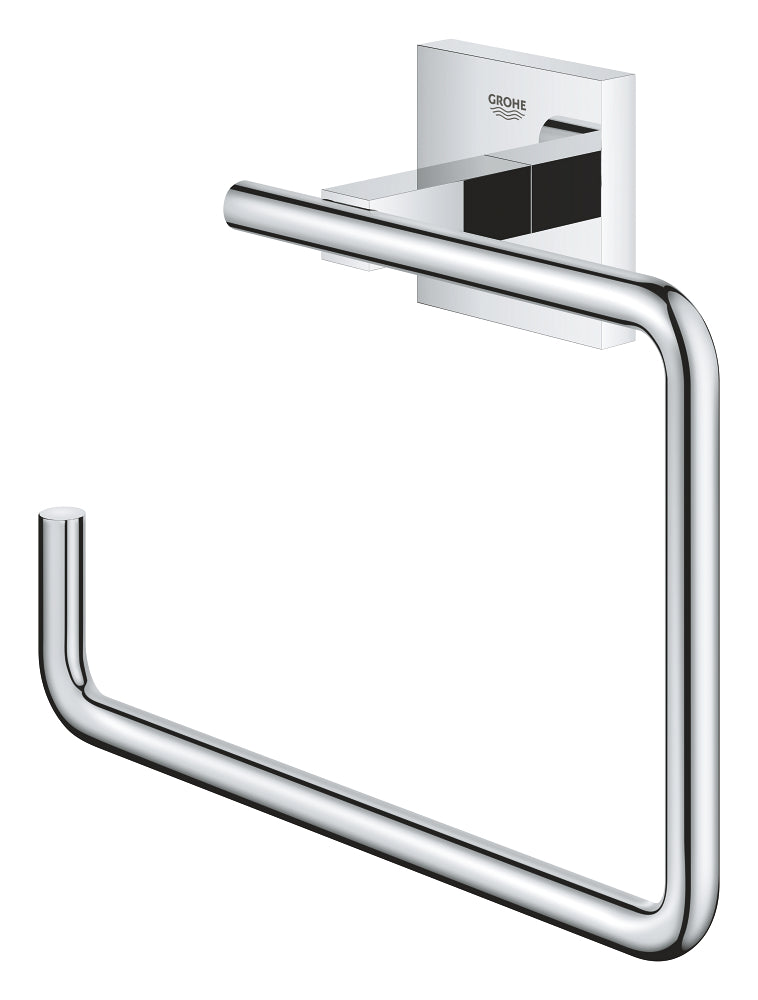 Porte-serviettes Grohe, accessoire mural salle de bain, finition chromée