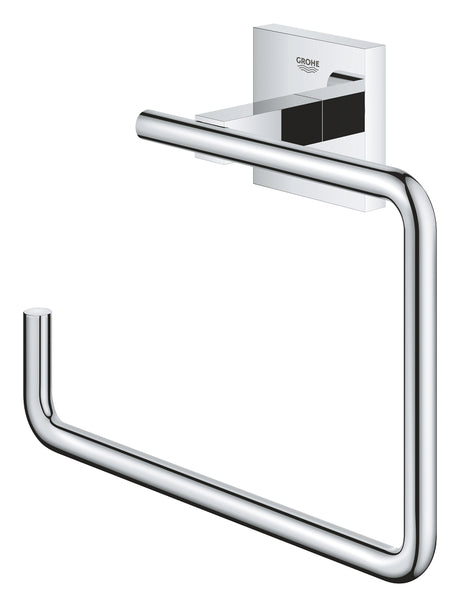 Porte-serviettes Grohe, accessoire mural salle de bain, finition chromée