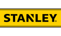 Logo de la marque Stanley, logo d’outillage, fond jaune et texte noir