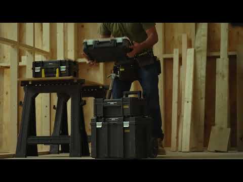 STANLEY FATMAX Tour Mobile TSTAK PRO-STACK Organiseur 7 compartiments - Mallette 14L - FMST1-80103