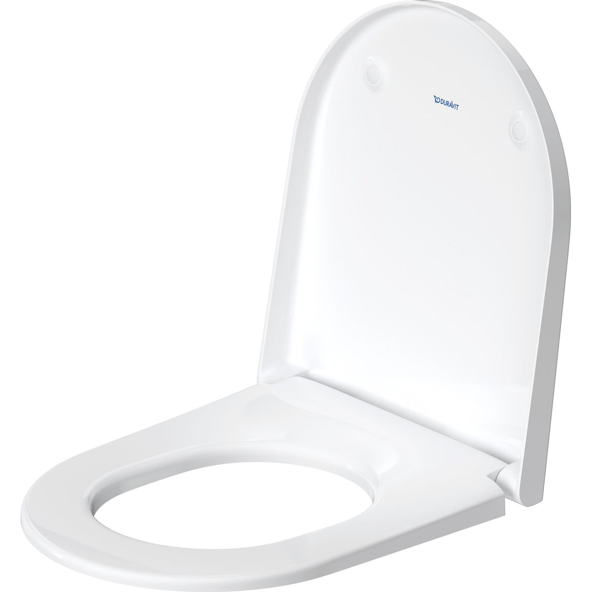 Abattant WC Duravit blanc, siège de toilette, design moderne, sanitaire durable.