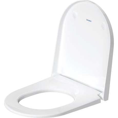 Abattant WC Duravit blanc, siège de toilette, design moderne, sanitaire durable.