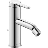 Mitigeur lavabo Duravit chrome, robinet de salle de bain, design moderne, couleur argentée