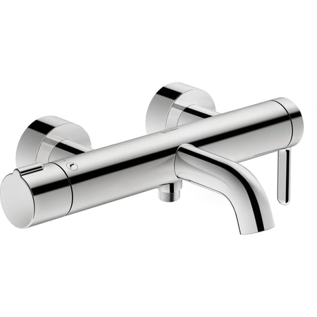 Mitigeur bain-douche Grohe chromé, robinet mural moderne, couleur argentée