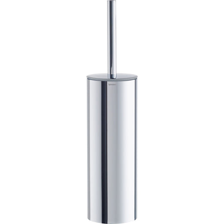 Brosse WC marque Keuco, accessoire sanitaire chromé, couleur argentée.