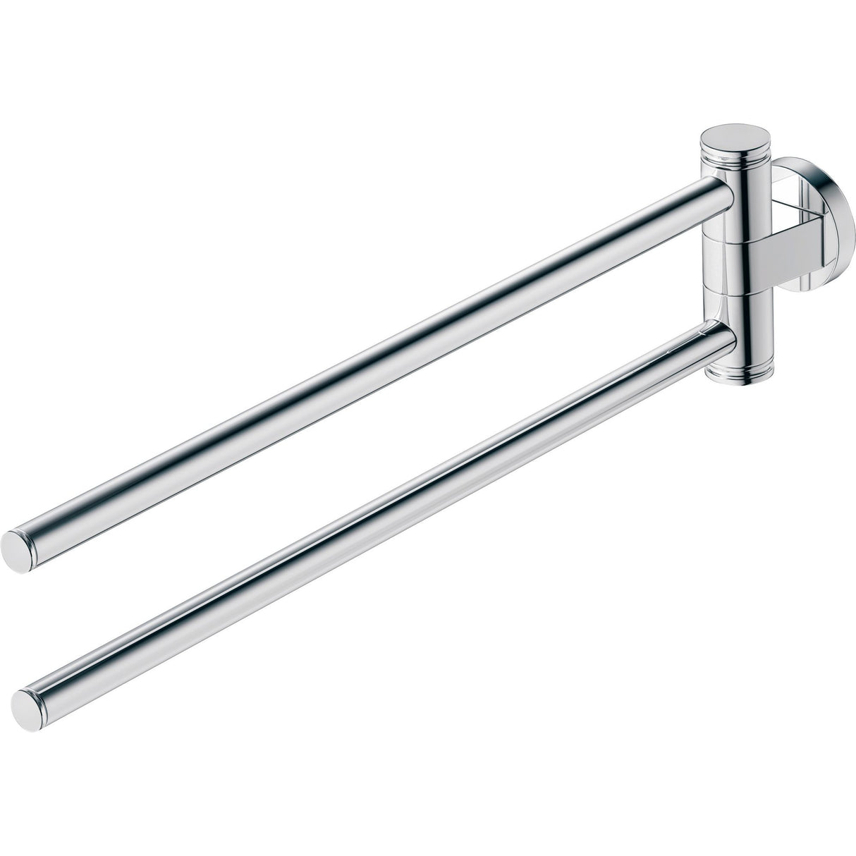 Porte-serviettes Grohe, type double barre pivotante, couleur chromé