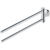 Porte-serviettes Grohe, type double barre pivotante, couleur chromé