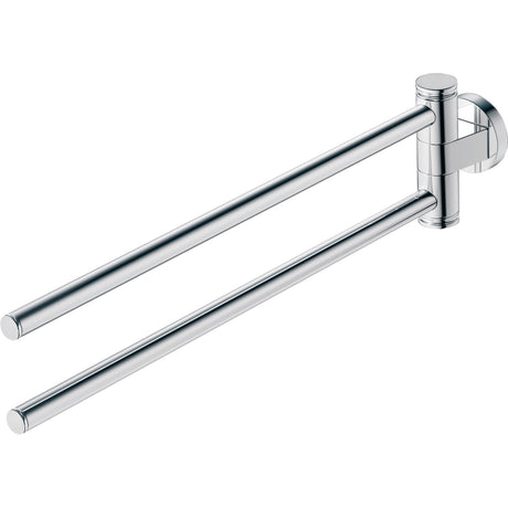 Porte-serviettes Grohe, type double barre pivotante, couleur chromé