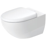 WC suspendu blanc Duravit, toilette murale moderne en céramique blanche